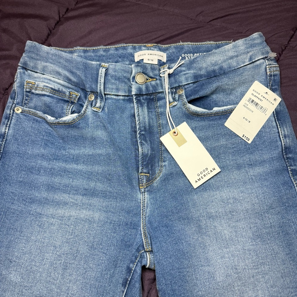 Good American Light Blue Denim Pants